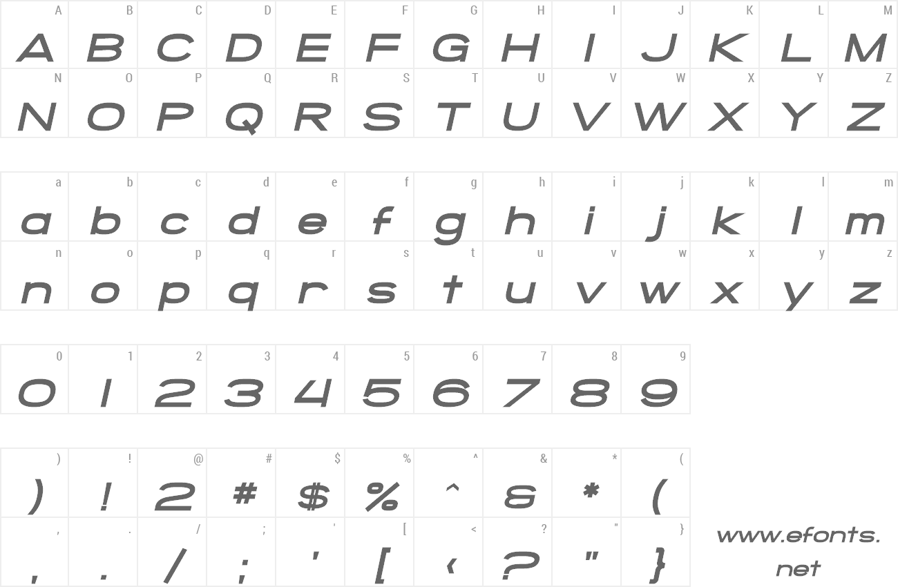 Font SF Grandezza preview